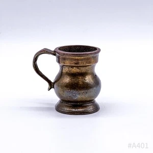 Vintage Brass Flower Vase Handle Vase Made Of Solid Brass 8cm Height - Picture 1 of 11