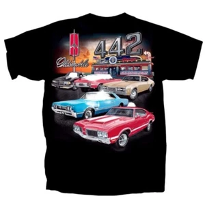 Oldsmobile 442 Collection Short Sleeve T-Shirt NEW Fast Free Ship - Picture 1 of 7