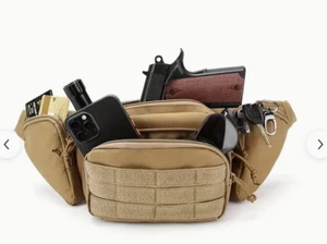 DLP Táctico MOLLE CCW Bolso de Cintura EDC Fanny Pack; Desgaste en el Hombro o la Cintura - Imagen 1 de 11
