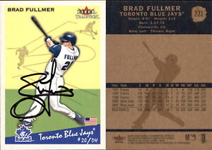 Brad Fullmer Signed 2002 Fleer Tradition #221 Card Toronto Blue Jays Auto AU
