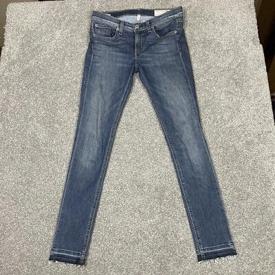 Rag & Bone Jeans Womens 27 (28x28) Blue Ankle Skinny Stretch Clean Lilly Dale - Image 1 of 4