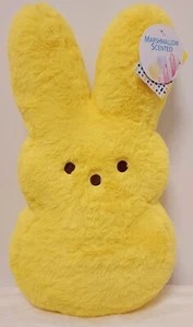 Peeps 15 In Jumbo Stuffed Easter Bunny Yellow Scented Pillow Plush NWT - Picture 1 of 7