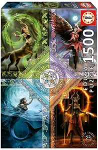 NEW Educa Jigsaw Puzzle 1500 Pieces 19941 Elemental Magic Star - Imagen 1 de 2