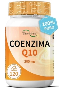 Coenzima Q10 200mg, 120 Capsule con Ubiquinone Puro Alto Dosaggio - Foto 1 di 8