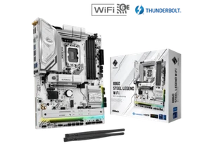 ASRock B860 Steel Legend WiFi LGA 1851 Intel B860 SATA 6Gb/s DDR5 ATX - Picture 1 of 5