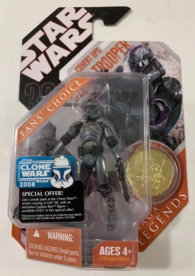 Hasbro Star Wars 30th Anniversary Saga 2007 Legends Action Figure Covert Ops Clone Trooper