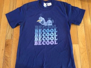 New Disney Frozen Olaf Be Cool Short Sleeve T-Shirt Size 10 Youth Kids Medium - Picture 1 of 5