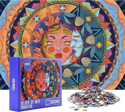 Sun and Moon Puzzle - 1000 Pieces, By HXMARS X Susengo - 70cmx50cm - New  - Image 1 of 4