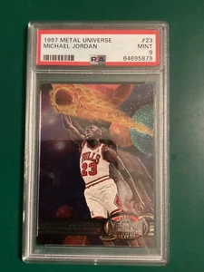 1997-98 Metal Universe - Michael Jordan #23 PSA 9 5879 - Picture 1 of 4