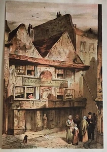 Old London C1900, Plate Print, Nell Gwynne’s House, Drury Lane, Strand - Picture 1 of 2
