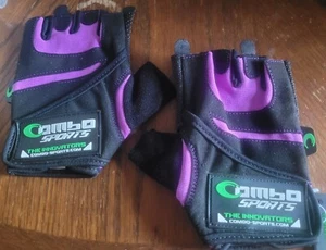 Combo Sports Pair of Lifting Gloves with Padding and Silicone Grip, Large, NEW! - Picture 1 of 5
