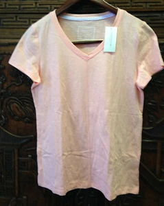 Neu Charter Club Damen Kurzarm Pyjama Oberteil, Coral Mist, Small - Bild 1 von 1