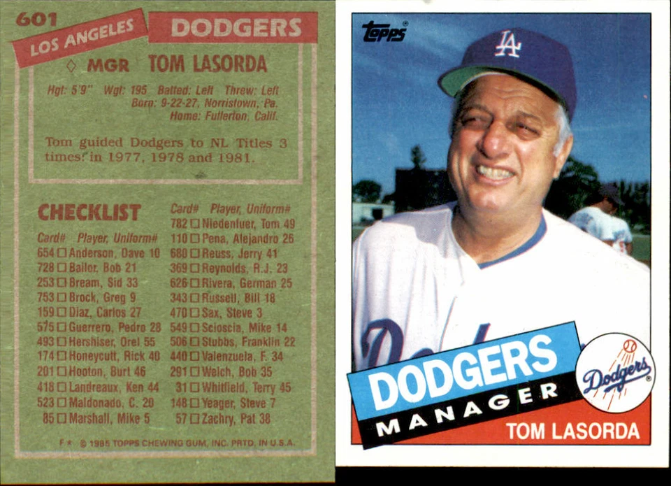 1985 Topps Baseball Cards Complete Your Sets U-Pick #'s 601-792 NM/MINT - Image 1 of 1