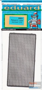 EDU99021 1:700 Eduard PE - Railings 45? 3 Chain Bars Short #99021 - Picture 1 of 1