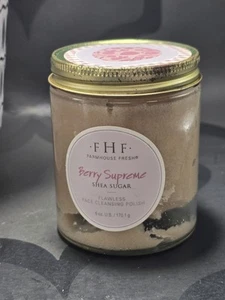 FHF Farmhouse Fresh Berry Supreme Shea Sugar Flawless Face Cleansing Polish 6oz - Picture 1 of 2