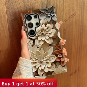 For Samsung Galaxy S25 Ultra S24 S23 S22FE Phone Case Personalized Flowers Shell - Picture 1 of 8