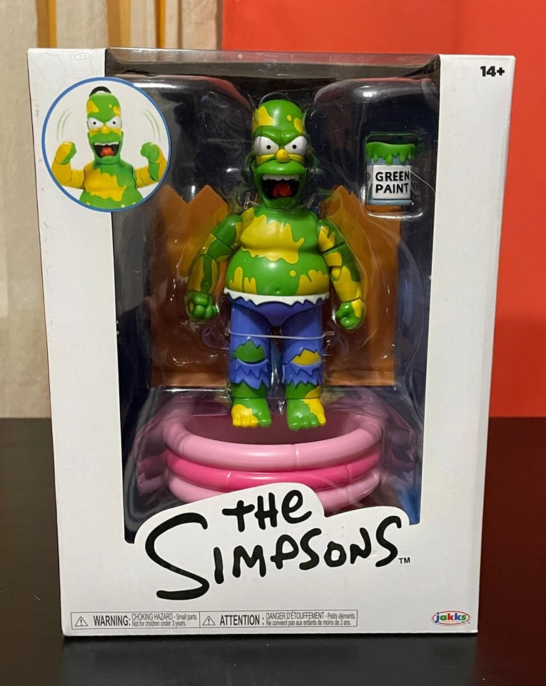 The Simpsons Furious Homer 5" Premium Action Figure Green New Jakks Pacific - Image 1 of 1