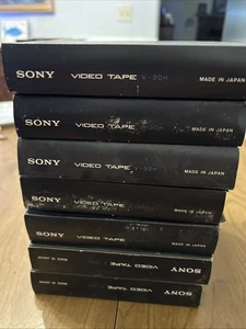 Konvolut 7 Vintage Sony V-30H Videokassetten - Bild 1 von 5