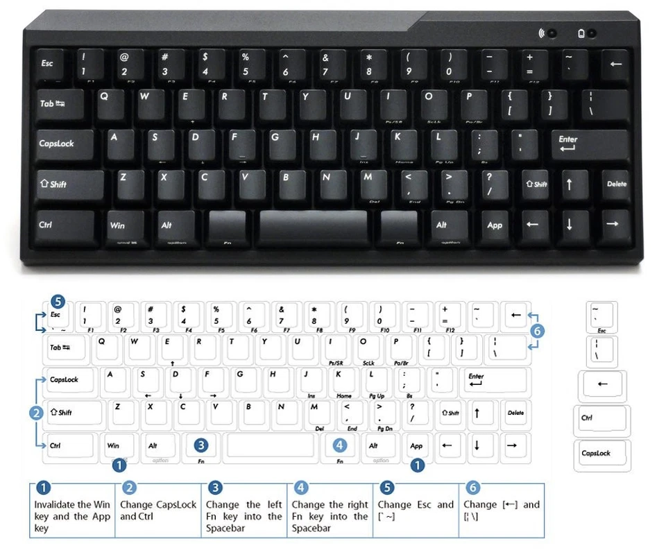 FILCO Majestouch MINILA Air67Key English Tactile Action Bluetooth FFBT67M/EB - Image 1 of 4