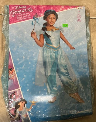 Disfraz de Princesa Jazmín Disney De Lujo Niñas MEDIANO 7-8 NUEVO Paquete al por menor Foto 1 de 2