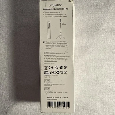 Nuevo trípode extensible ATUMTEK para selfies BlueTooth palo para selfies profesional Foto 1 de 2