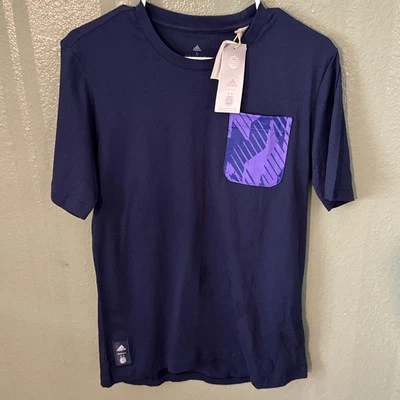 NWT Men's Small Argentina National Team Black w/Purple Graphic Pocket T-Shirt - Image 1 of 4