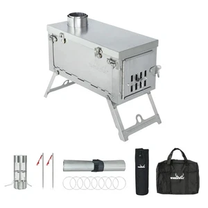 WINNERWELL®FASTFOLD Titanium Ultralight Buschcraft Backpack Stove 0.9kg 2.2lbs - Picture 1 of 10