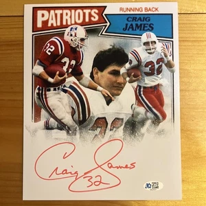 Craig James handsigniertes New England Patriots 8x10 signed Photo mit COA - Bild 1 von 6