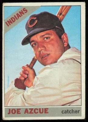1966 TOPPS JOE AZCUE 克利夫兰印第安人 #452 状况极佳 + — 第 1/2 张图片