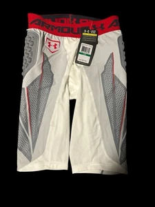 Under Armour UA Gameday Armour Compression Shorts White Mens Medium NWT - Picture 1 of 4
