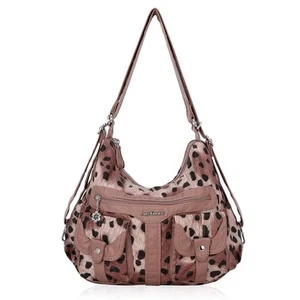 Women Multifunctional Soft Leather Handbag Purses Shoulder Hobo Backpack Cros... - Picture 1 of 7