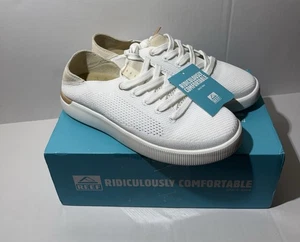 REEF Neptune Damen Schuh leicht & atmungsaktiv Stretch Strick 10 weiß Vintage - Bild 1 von 4
