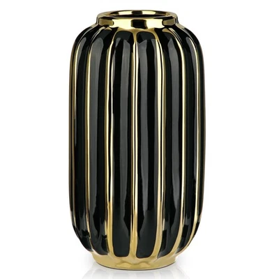 Jarrón de cerámica linterna chapada en oro decoración del hogar diseño creativo decoración de porcelana... Foto 1 de 4