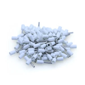 1000Pcs Wire Crimp Connector Terminal Insulated Ferrule White E7508 20AWG - Picture 1 of 4