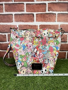 2020 Tokidoki x A-ANNE Bucket Bag Drawstring Purse Kawaii Collab Colorful - Picture 1 of 20
