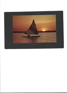 NORTH CAROLINA PC "Evening Sail Boating on Lake Norman"   UNUSED   No Writing - Picture 1 of 2