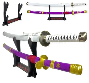 FÉENOMENN Katana One Piece Pack Zoro 2 spade (WADO ICHIMONJI ENMA) Lama in legno - Foto 1 di 24