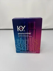K-Y Yours + Mine Couples Lubricant Two Personal Lubricants Water Based BRAND NEW - Picture 1 of 6