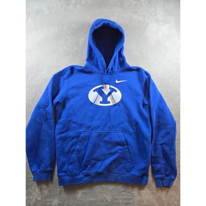Nike BYU Cougars Sudadera con Capucha Para Hombres M Azul Pullover Atlético Polar - Imagen 1 de 8