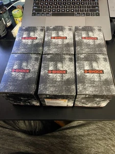 6 Original Casio G-Shock Cardboard Empty Watch Box W Cloth & Warranty - Picture 1 of 3