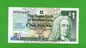 Royal Bank of Scotland Scottish Parliament Commemorative £1 Banknote 1999 - Picture 1 of 2