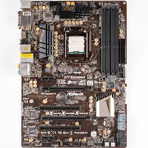 Placa madre ASRock Z77 Extreme4 LGA1155 ATX DDR3 Intel 3ª generación HDMI USB 3.0 SLI - Imagen 1 de 8