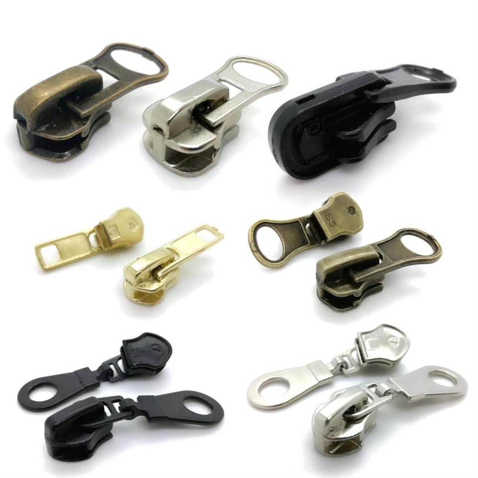 STARLET24 SCHIEBER Ersatz Zipper für Reißverschluss Metall Kunststoff Nylon Spirale Krampe