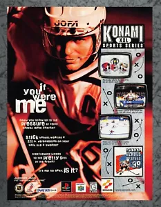NHL Blades of Steel '99 Playstation 1 PS1 N64 1999 Vintage Print Ad Art - Bild 1 von 1