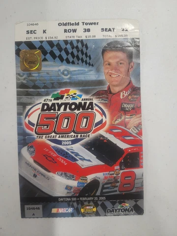 2005 Daytona International Speedway Daytona 500 Ticket Jeff Gordon Winner Cover
