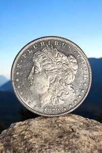 1878-S Morgan Silver Dollar About Uncirculated - Picture 1 of 2