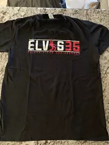 Elvis Presley T-Shirt T Shirt Black Concert Graceland Large 35th Anniversary - Picture 1 of 3