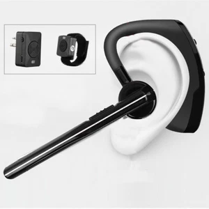Two Way Radio Bluetooth Walkie Talkie Headset Earpiece Microphone + PTT Remote - Picture 1 of 7