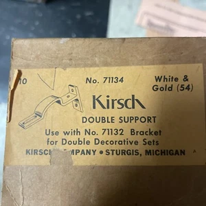 Kirsch Kitchen Double Brackets 71132-54(white/gold). 10pcs - Picture 1 of 4