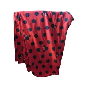 LuLaRoe TC Red Black Disney Minnie Mouse Polka Dot Leggings - Picture 1 of 3
